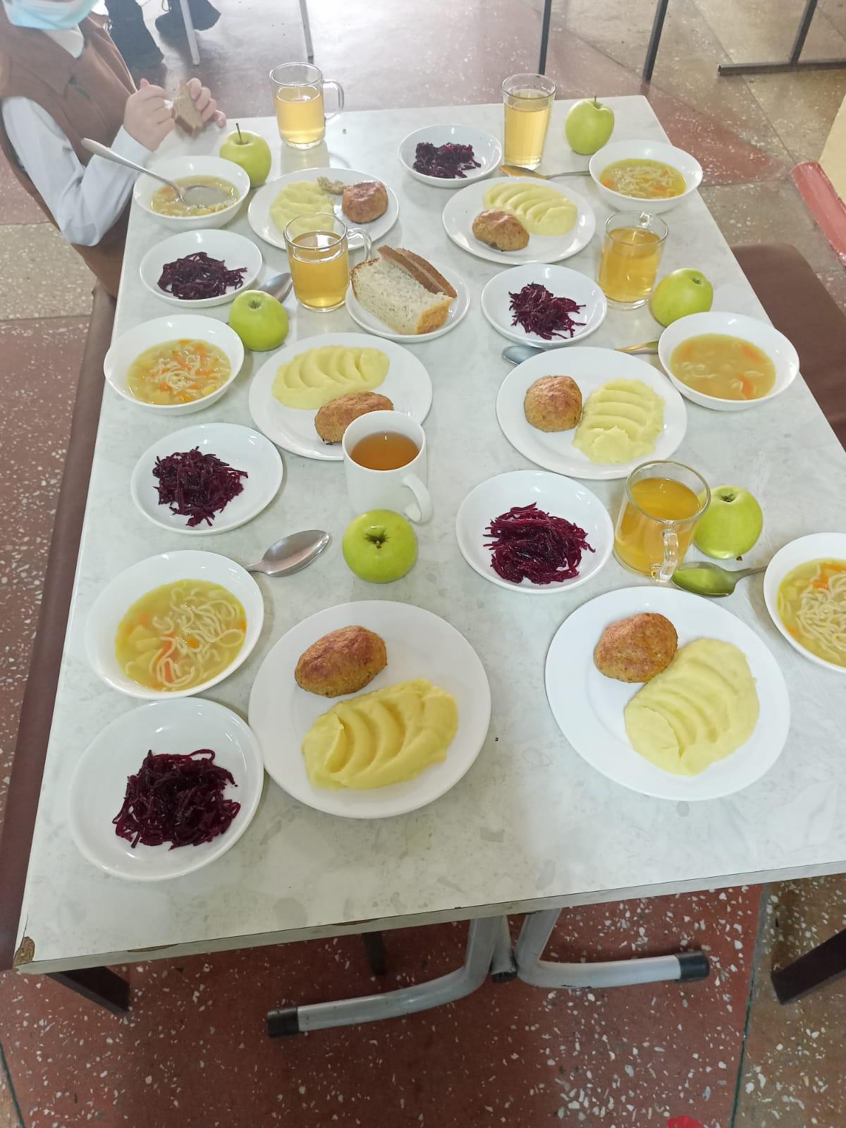 Жалпыға бірдей оқу қорынан бір мезгіл берілетін ыстық тамақтар