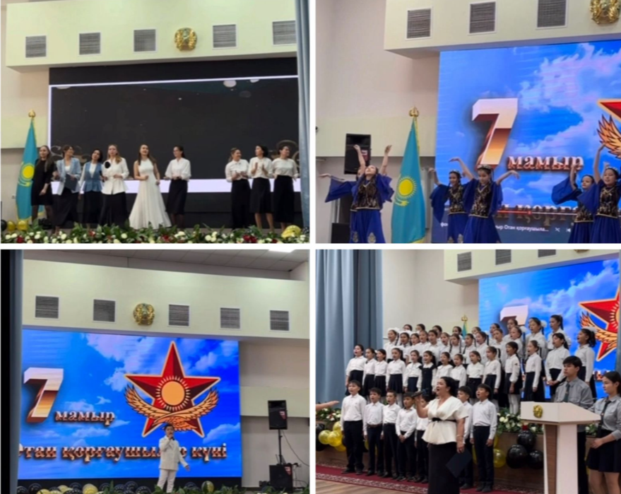 Мектебімізде 7 мамыр – Отан қорғаушылар күніне орай мерекелік концерт ұйымдастырылды